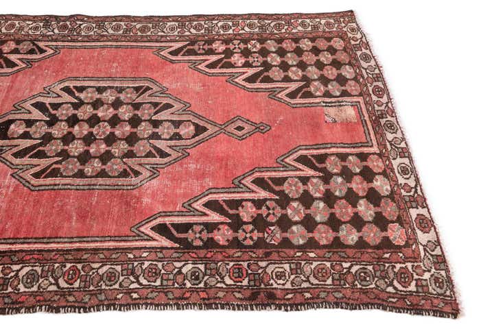 4' 2 x 6' 6 Hand Knotted Ultra Vintage Persian Wool Rug