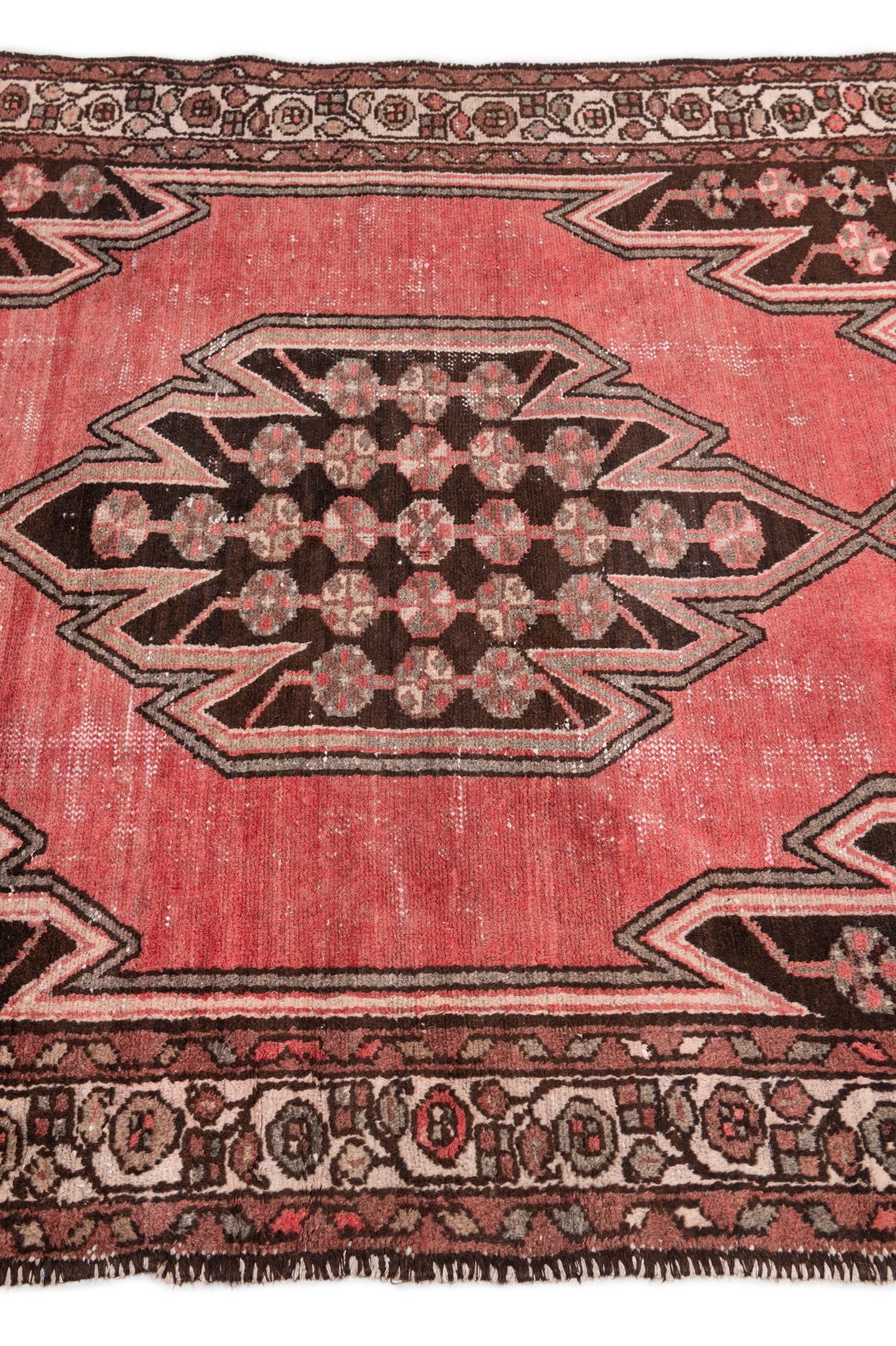 4' 2 x 6' 6 Hand Knotted Ultra Vintage Persian Wool Rug