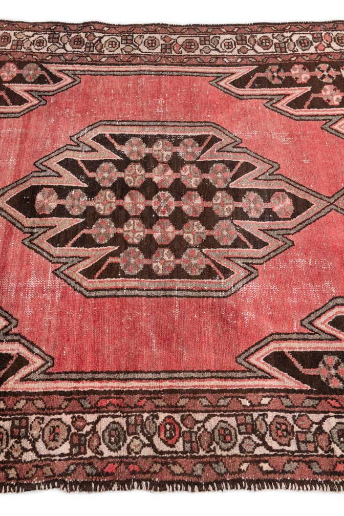 4' 2 x 6' 6 Hand Knotted Ultra Vintage Persian Wool Rug