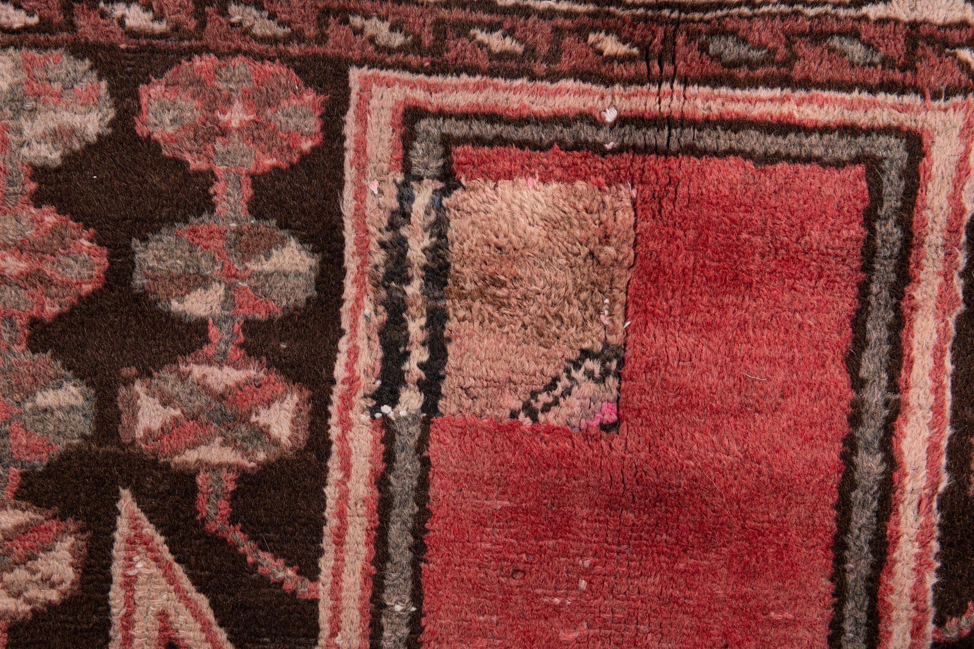 4' 2 x 6' 6 Hand Knotted Ultra Vintage Persian Wool Rug