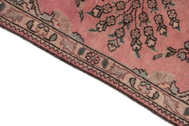 Detail image of 4' 10 x 7' 10 Hand Knotted Ultra Vintage Persian Wool Rug