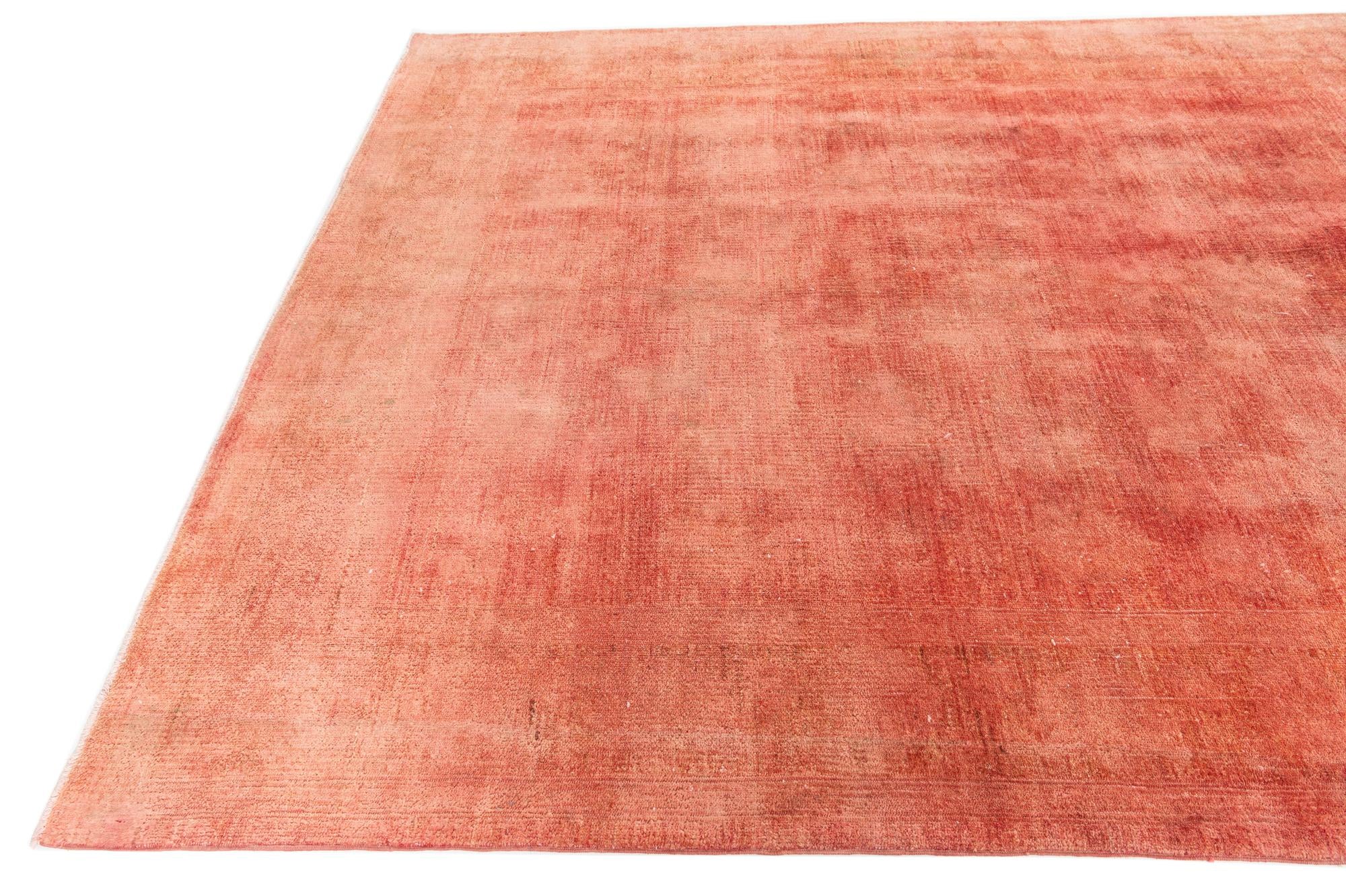 6' 7 x 10' 1 Hand Knotted Ultra Vintage Persian Wool Rug
