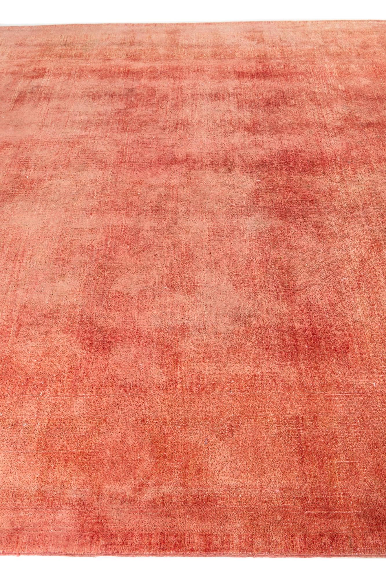 6' 7 x 10' 1 Hand Knotted Ultra Vintage Persian Wool Rug