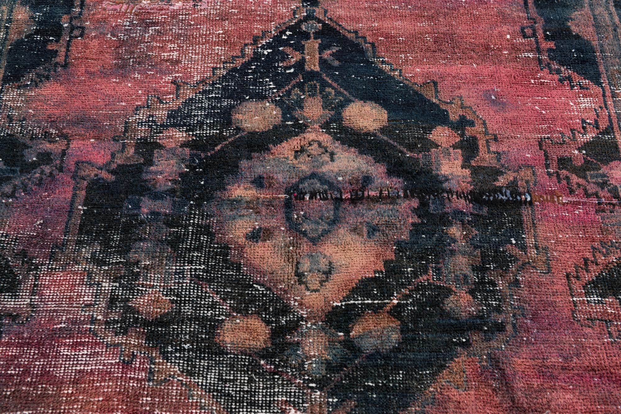 4' 9 x 8' 6 Hand Knotted Ultra Vintage Persian Wool Rug