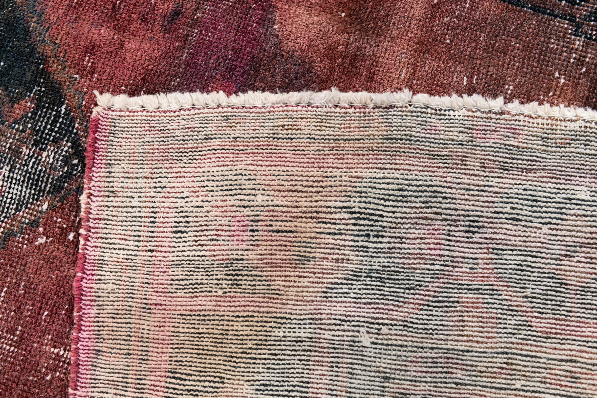 4' 9 x 8' 6 Hand Knotted Ultra Vintage Persian Wool Rug