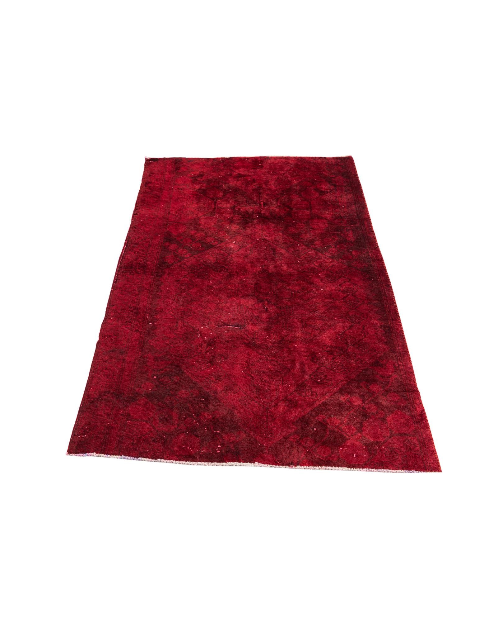 3' 8 x 5' 10 Hand Knotted Ultra Vintage Persian Wool Rug
