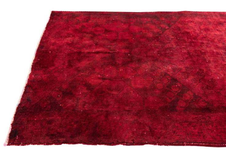 Detail image of 3' 8 x 5' 10 Hand Knotted Ultra Vintage Persian Wool Rug