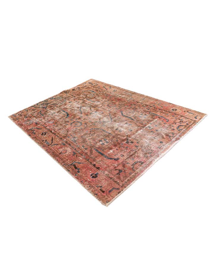 3' 6 x 4' 7 Hand Knotted Ultra Vintage Persian Wool Rug