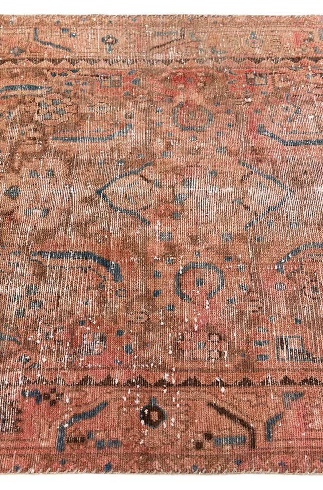3' 6 x 4' 7 Hand Knotted Ultra Vintage Persian Wool Rug