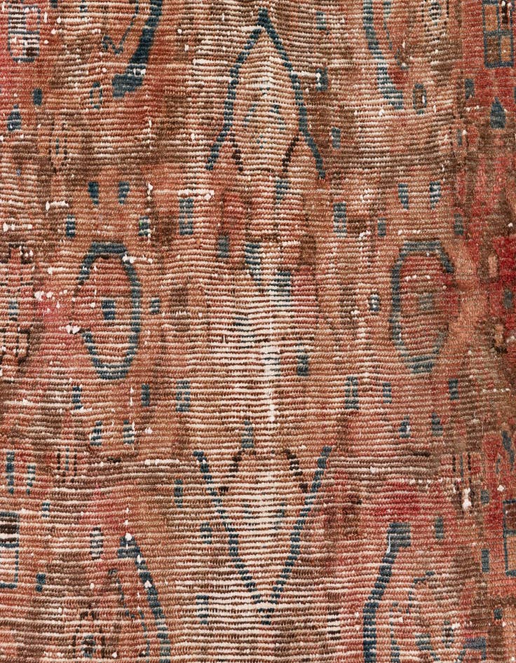 Detail image of 3' 6 x 4' 7  Hand Knotted Ultra Vintage Persian Wool Rug