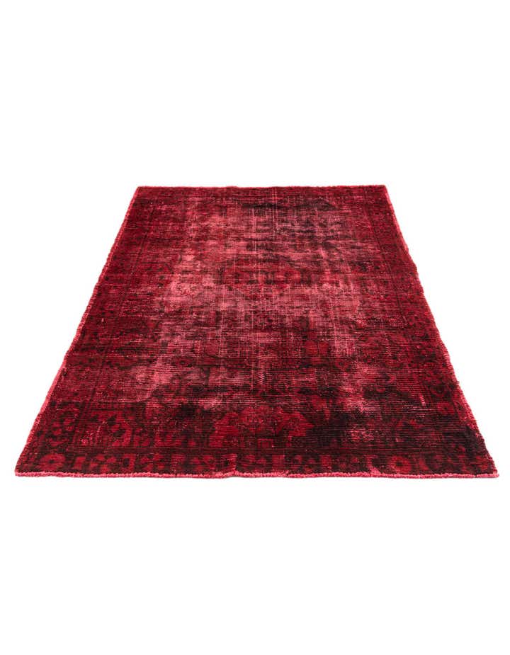 4' 5 x 6' 7 Hand Knotted Ultra Vintage Persian Wool Rug