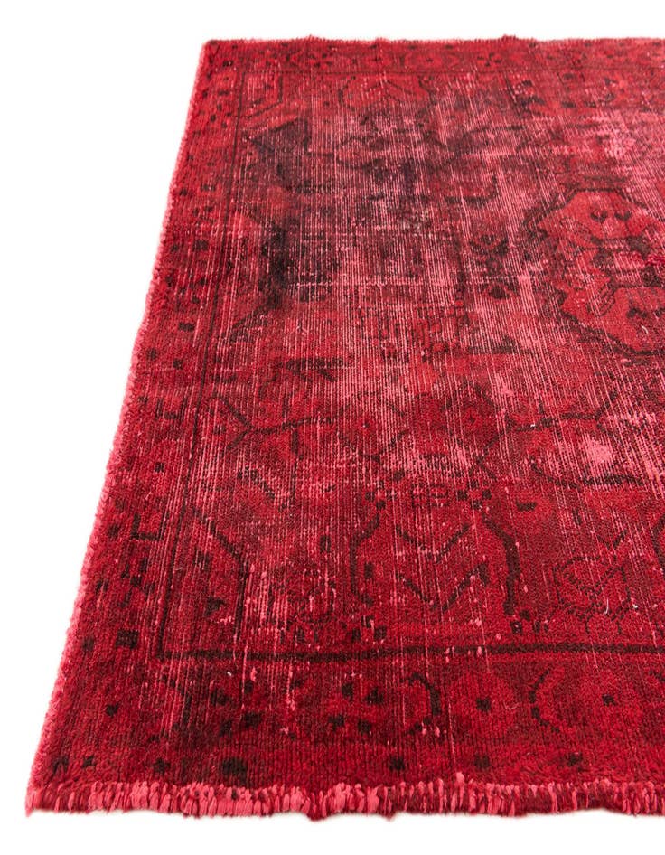 Detail image of 4' 5 x 6' 7  Hand Knotted Ultra Vintage Persian Wool Rug