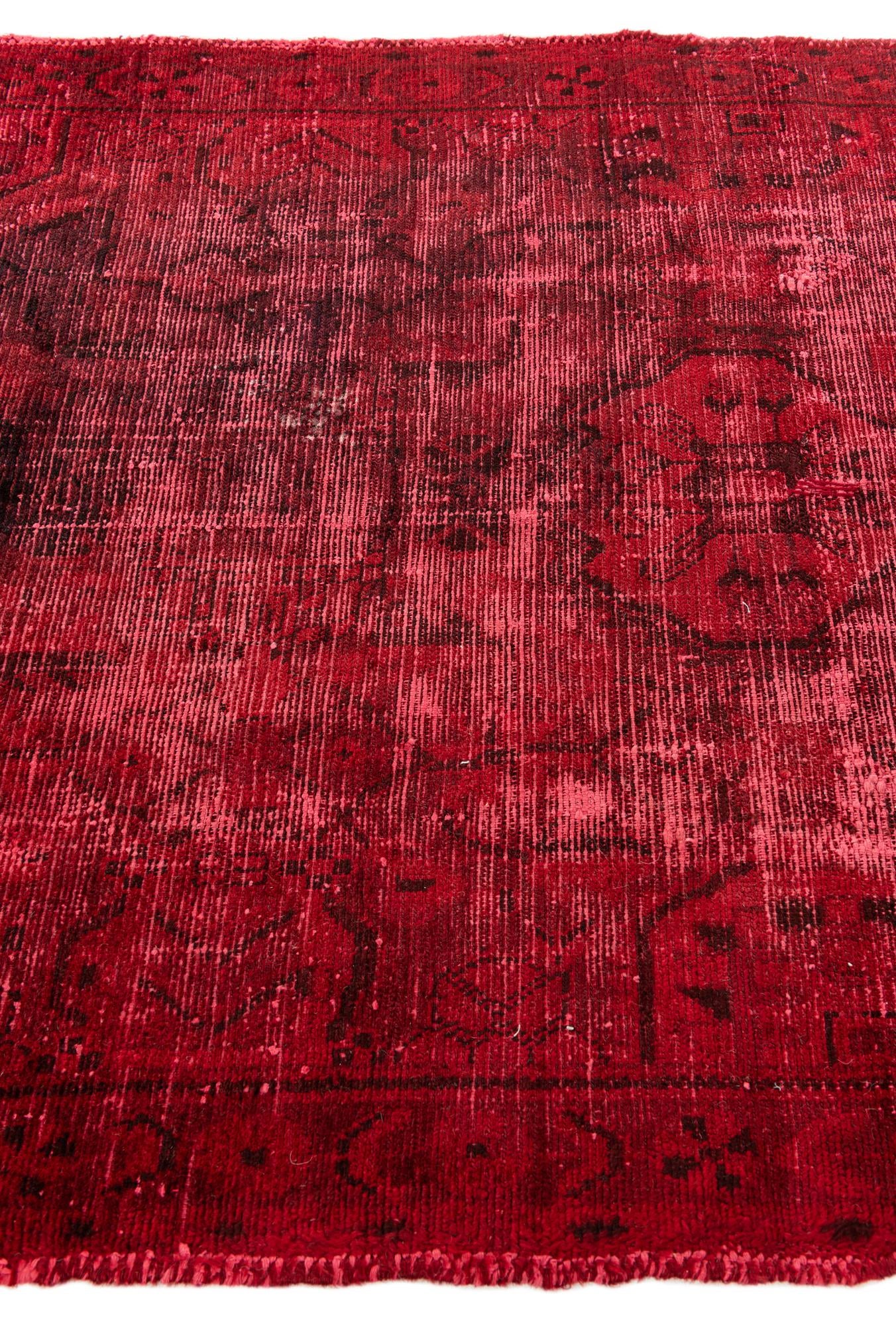 4' 5 x 6' 7 Hand Knotted Ultra Vintage Persian Wool Rug