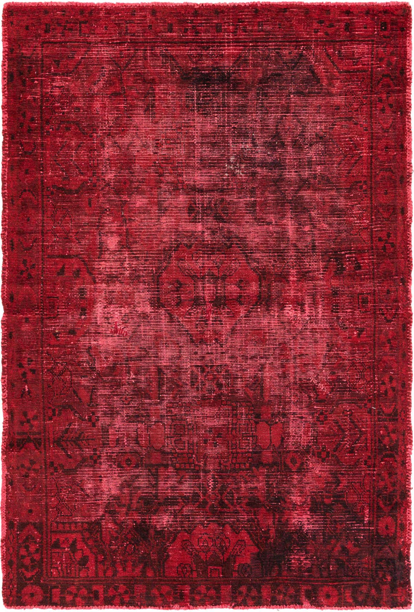4' 5 x 6' 7 Hand Knotted Ultra Vintage Persian Wool Rug