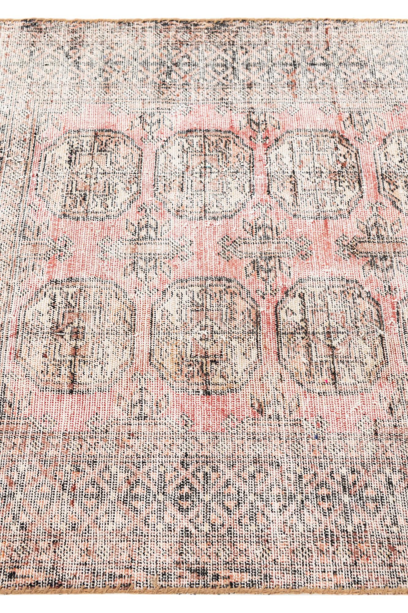 3' x 4' 9 Hand Knotted Ultra Vintage Persian Wool Rug
