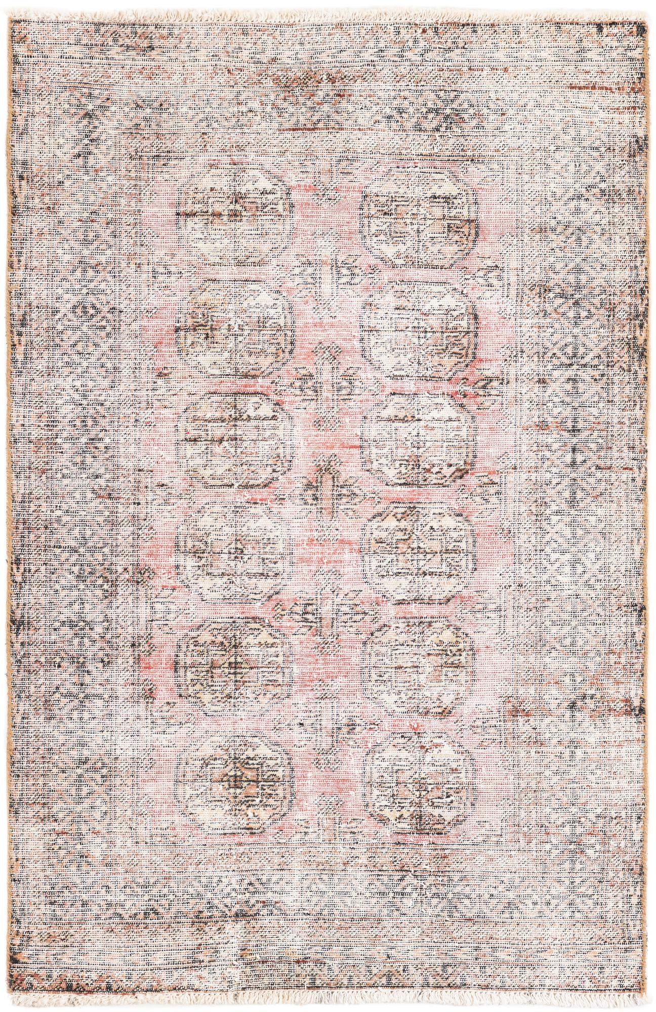 3' x 4' 9 Hand Knotted Ultra Vintage Persian Wool Rug