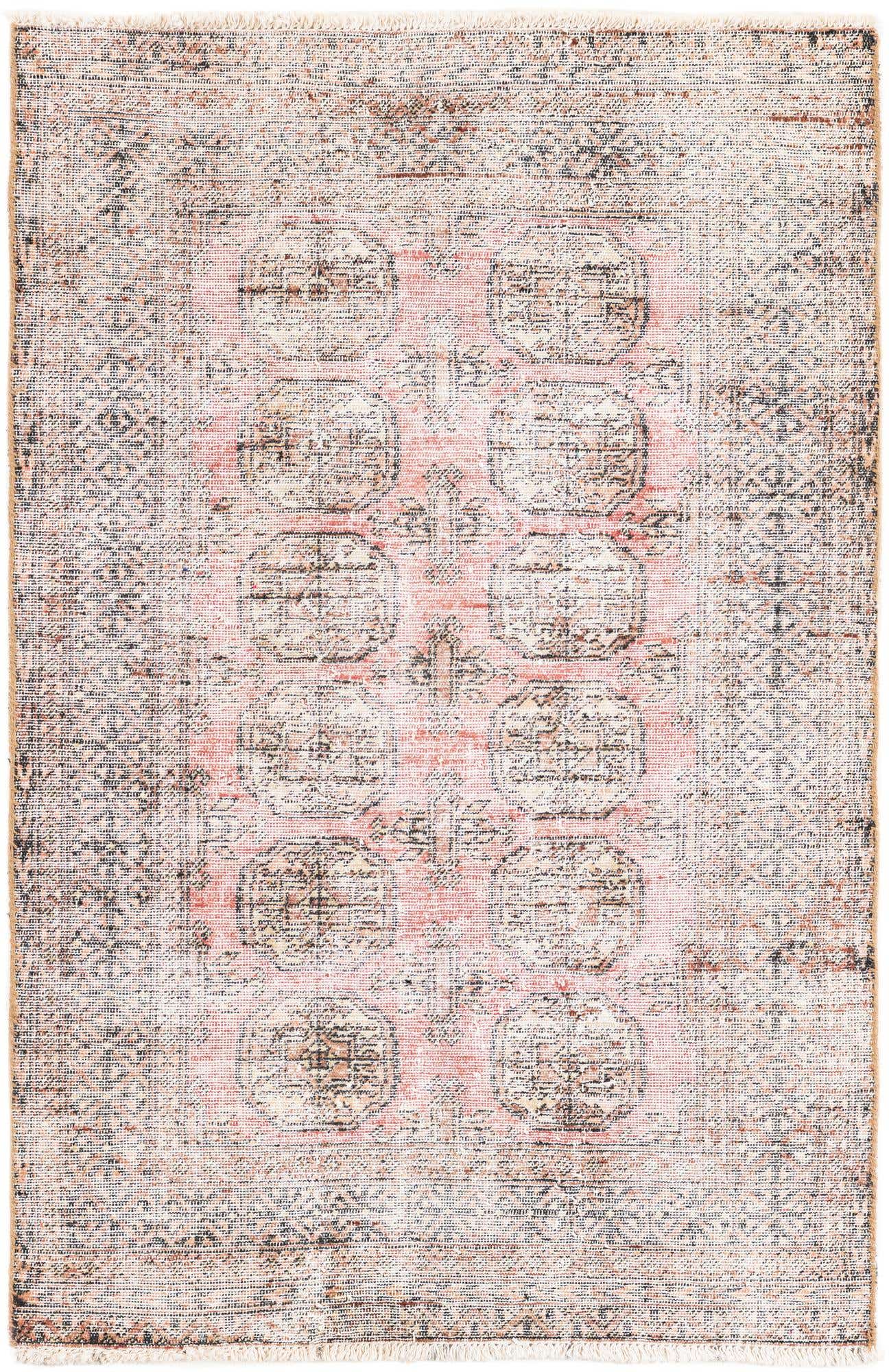 3' x 4' 9 Hand Knotted Ultra Vintage Persian Wool Rug