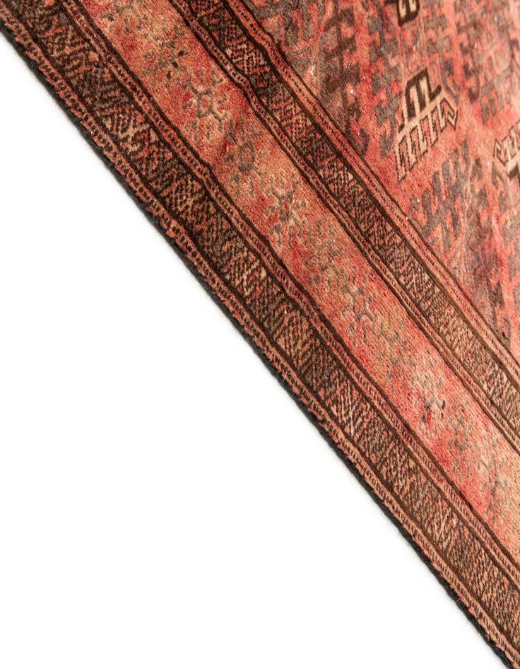 Detail image of 4' 1 x 6'  Hand Knotted Ultra Vintage Wool Rug