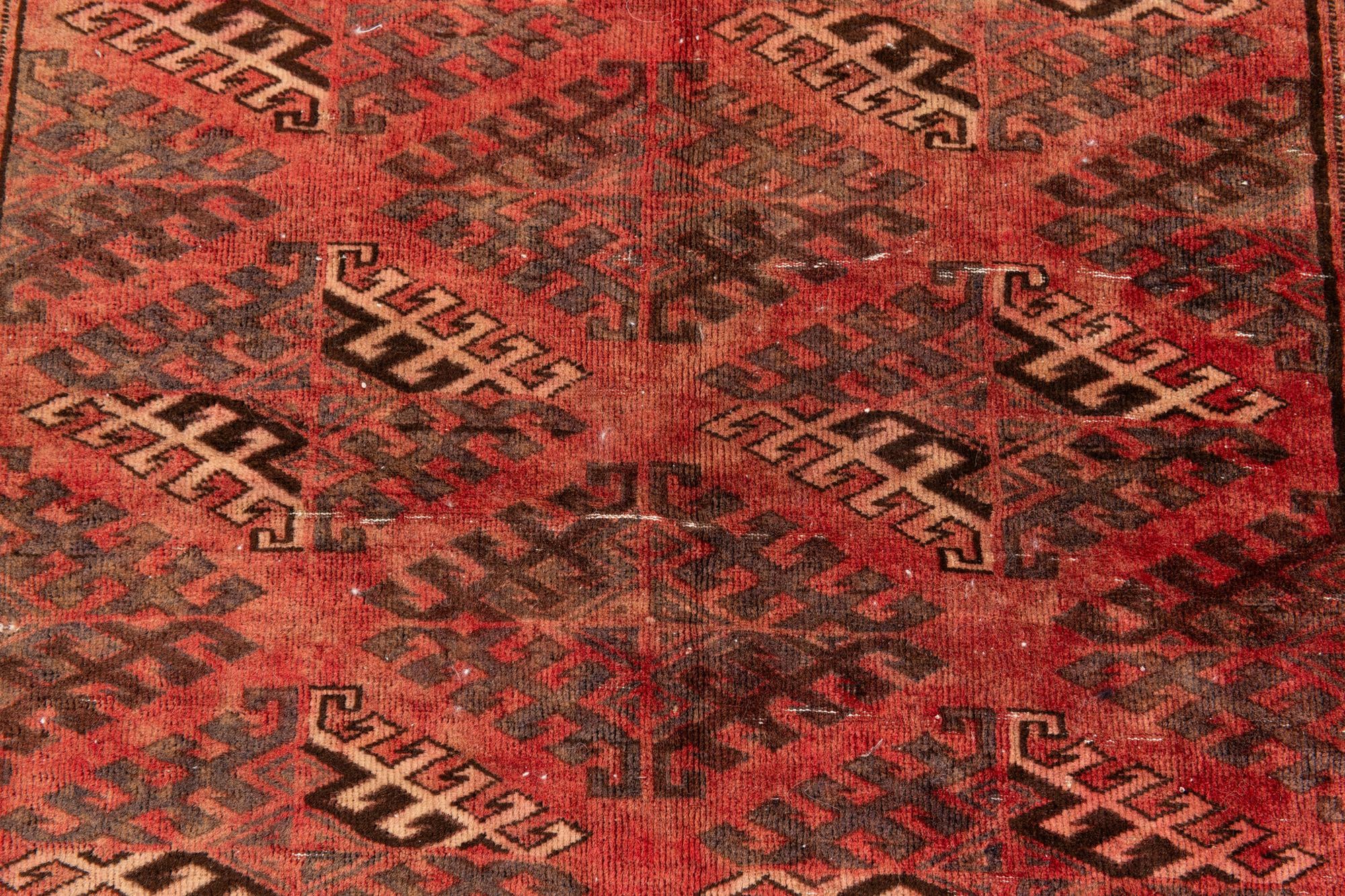 4' 1 x 6' Hand Knotted Ultra Vintage Wool Rug