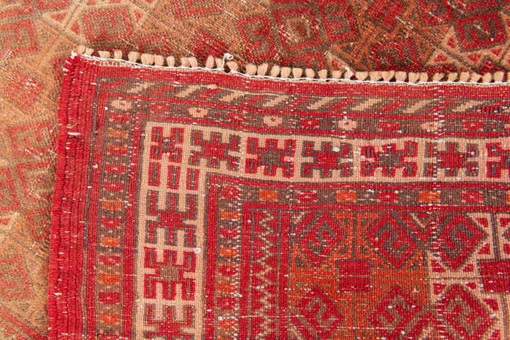 3' 3 x 3' 9 Hand Knotted Ultra Vintage Persian Wool Rug