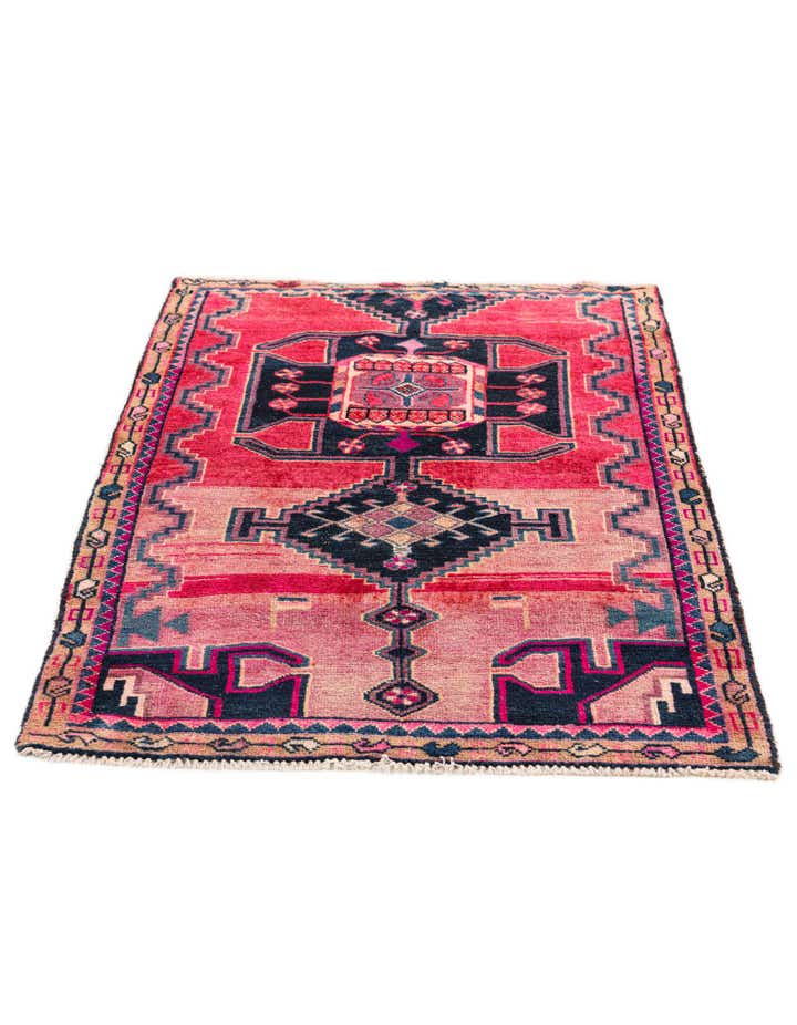 3' 2 x 4' 7 Hand Knotted Ultra Vintage Persian Wool Rug