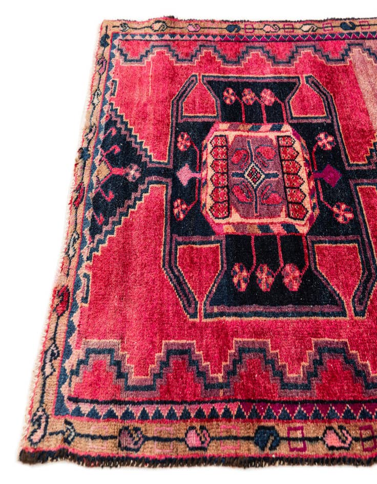 Detail image of 3' 2 x 4' 7  Hand Knotted Ultra Vintage Persian Wool Rug