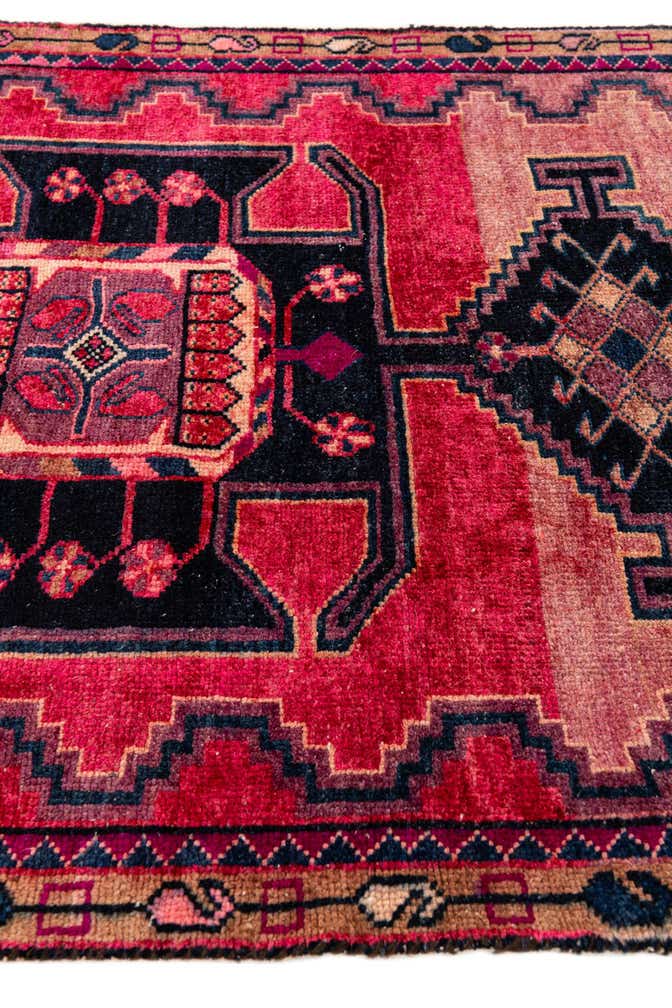 3' 2 x 4' 7 Hand Knotted Ultra Vintage Persian Wool Rug