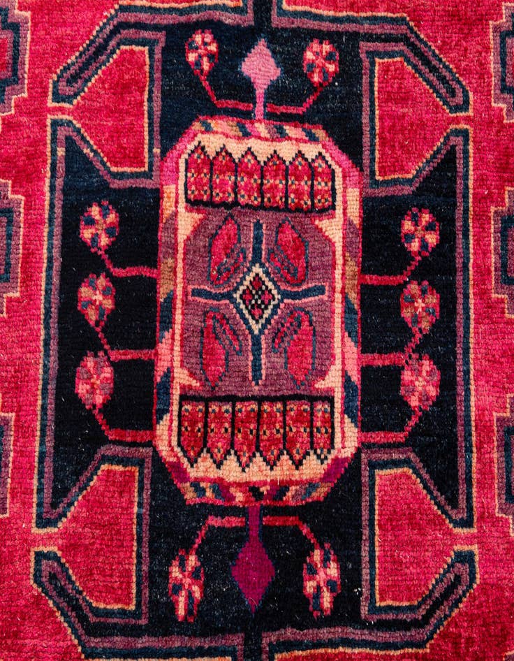Detail image of 3' 2 x 4' 7  Hand Knotted Ultra Vintage Persian Wool Rug