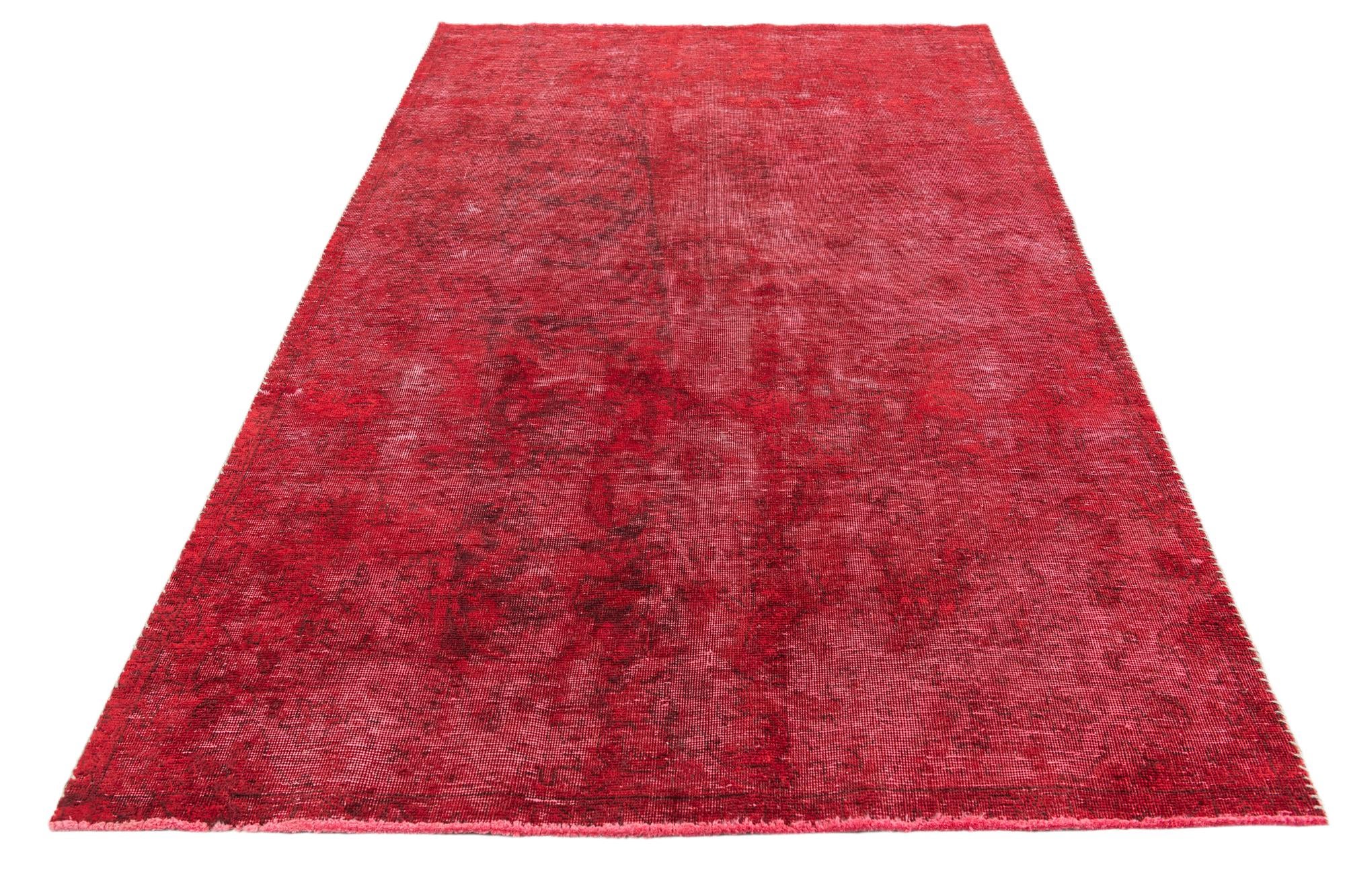 4' 6 x 7' 6 Hand Knotted Ultra Vintage Persian Wool Rug