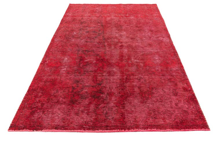 Detail image of 4' 6 x 7' 6 Hand Knotted Ultra Vintage Persian Wool Rug