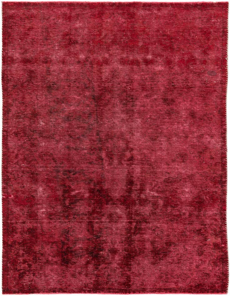 Detail image of 4' 6 x 7' 6 Hand Knotted Ultra Vintage Persian Wool Rug