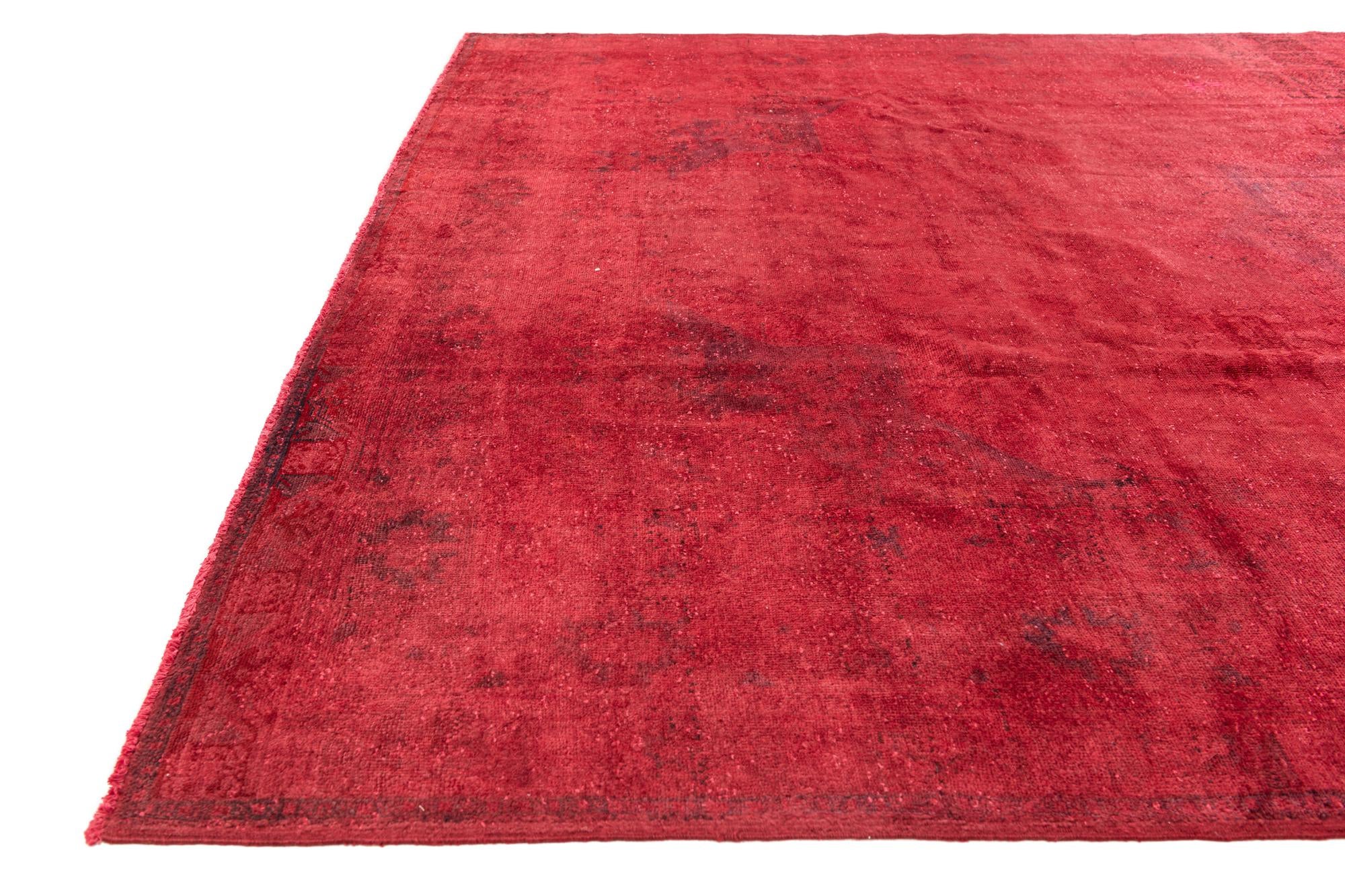 8' x 11' 7 Hand Knotted Ultra Vintage Persian Wool Rug