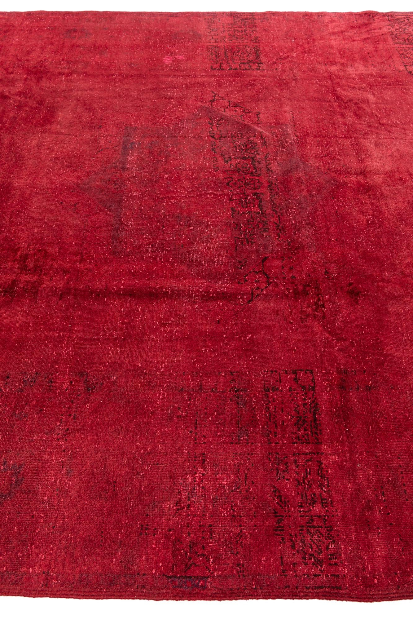 8' x 11' 7 Hand Knotted Ultra Vintage Persian Wool Rug