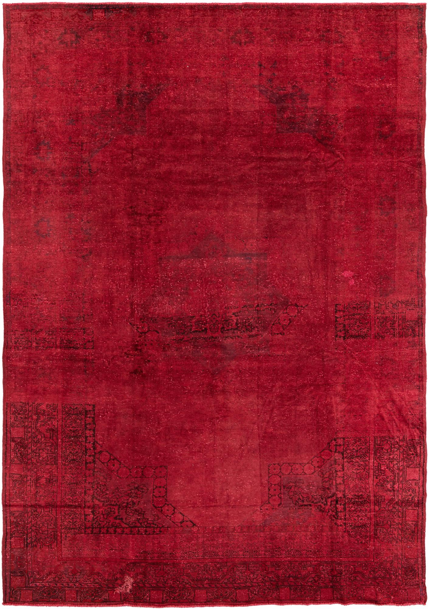 8' x 11' 7 Hand Knotted Ultra Vintage Persian Wool Rug