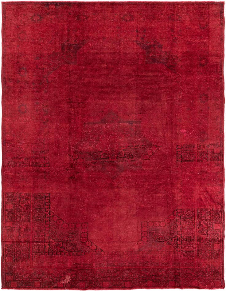 Detail image of 8' x 11' 7 Hand Knotted Ultra Vintage Persian Wool Rug