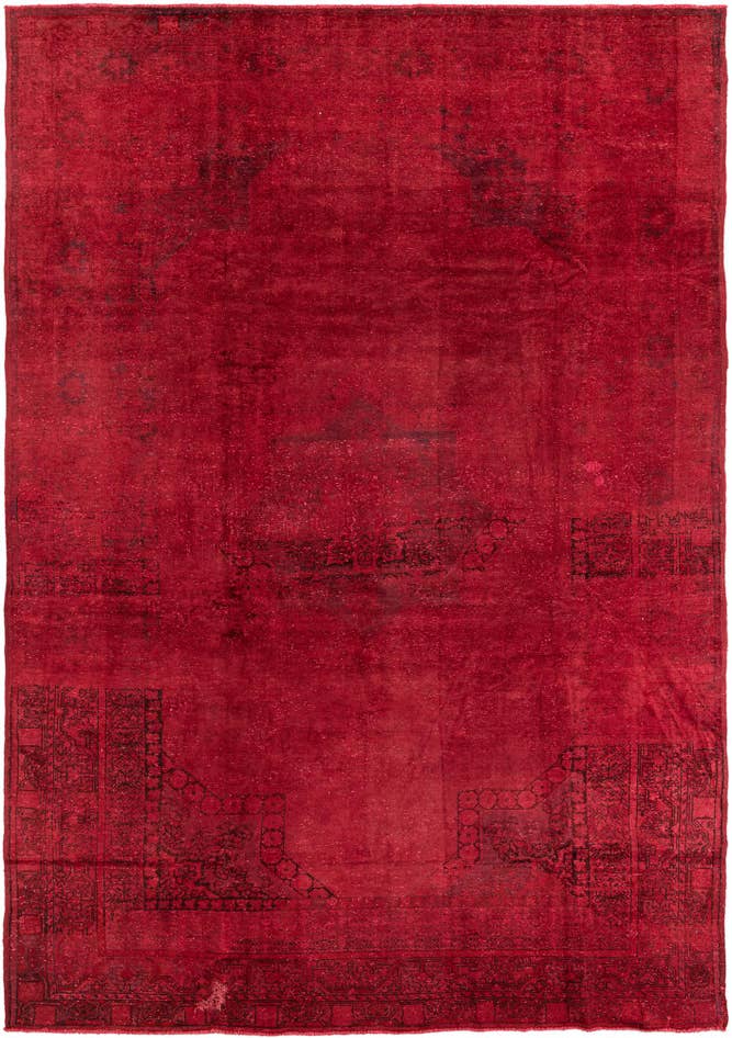 Detail image of 8' x 11' 7 Hand Knotted Ultra Vintage Persian Wool Rug