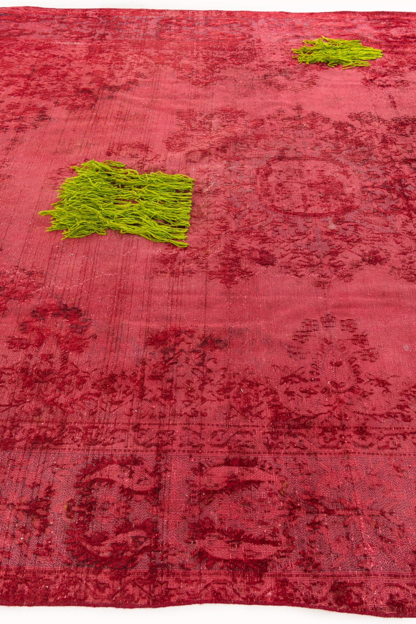9' 4 x 12' 6 Hand Knotted Ultra Vintage Persian Wool Rug