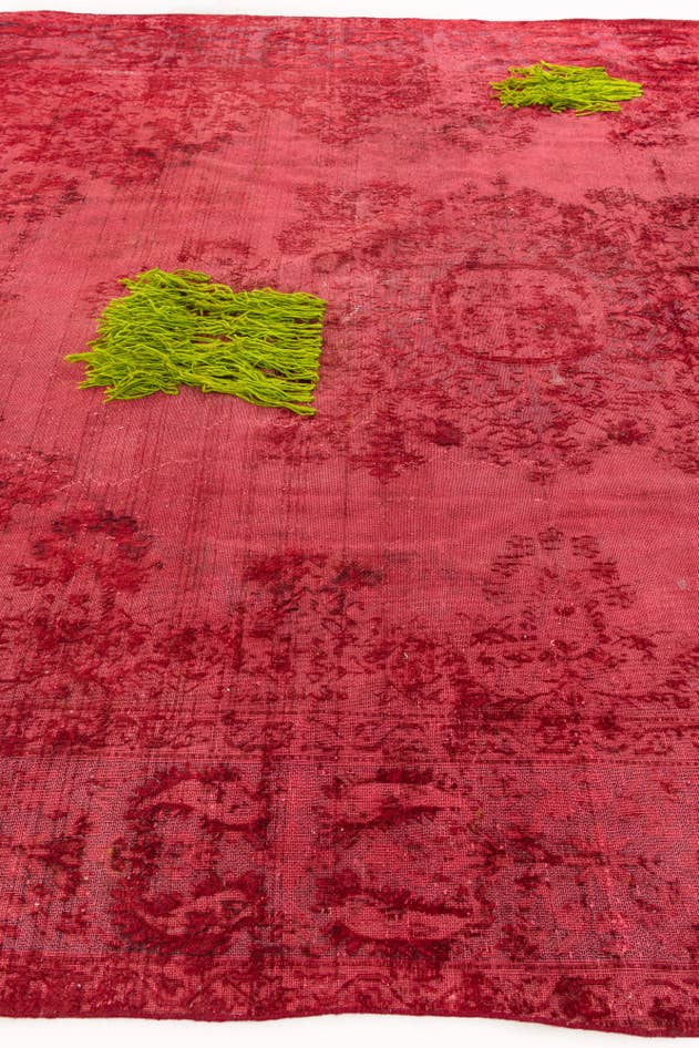 Detail image of 9' 4 x 12' 6 Hand Knotted Ultra Vintage Persian Wool Rug
