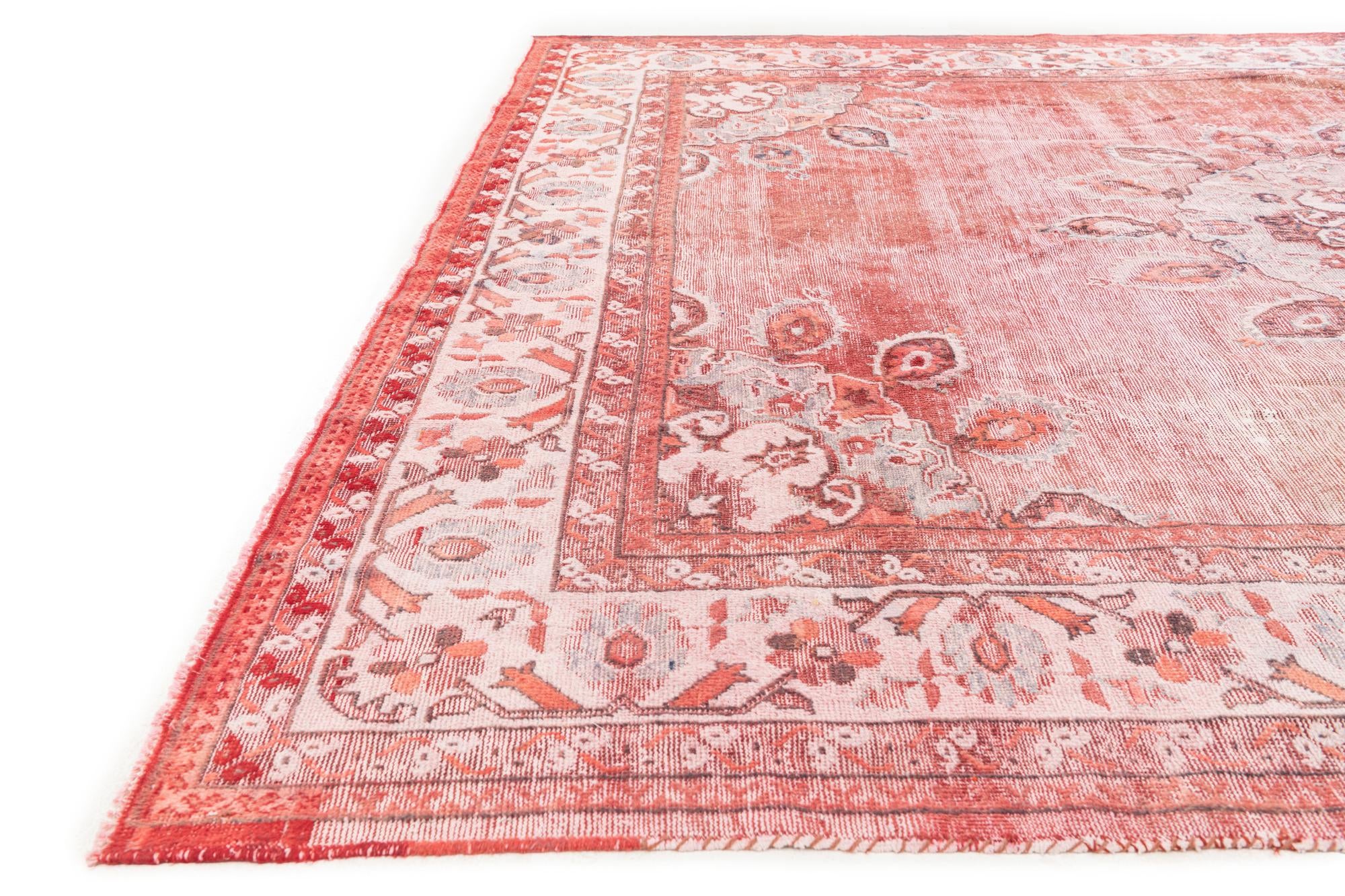 8' 7 x 11' 8 Hand Knotted Ultra Vintage Persian Wool Rug