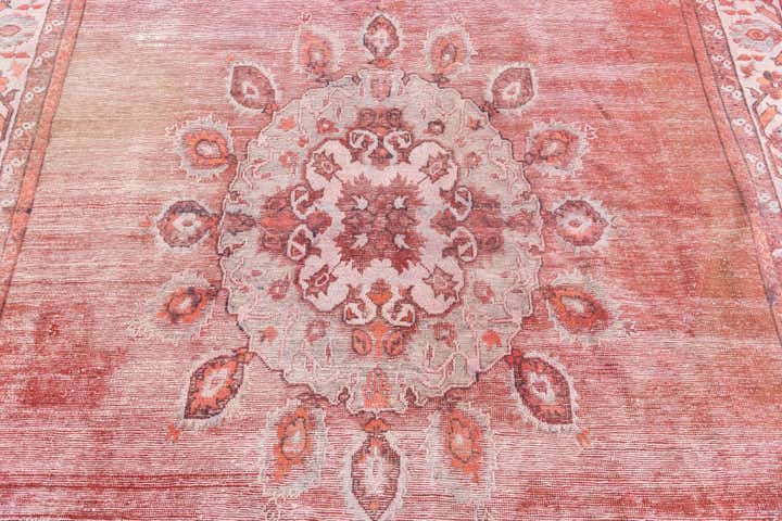 8' 7 x 11' 8 Hand Knotted Ultra Vintage Persian Wool Rug