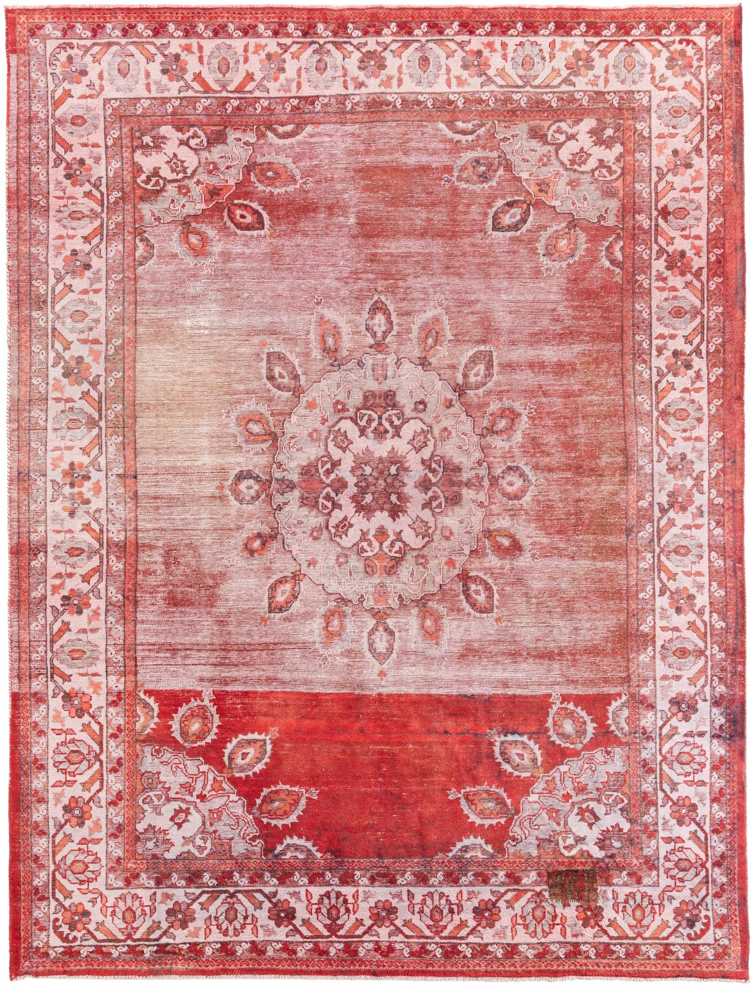 8' 7 x 11' 8 Hand Knotted Ultra Vintage Persian Wool Rug