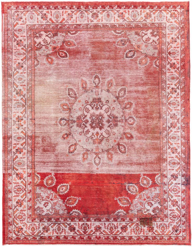 Detail image of 8' 7 x 11' 8 Hand Knotted Ultra Vintage Persian Wool Rug