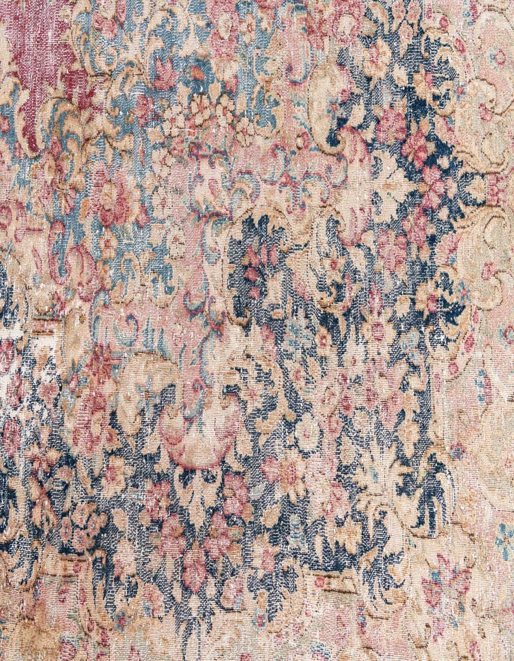 Detail image of 9' 5 x 12' 8  Hand Knotted Ultra Vintage Persian Wool Rug