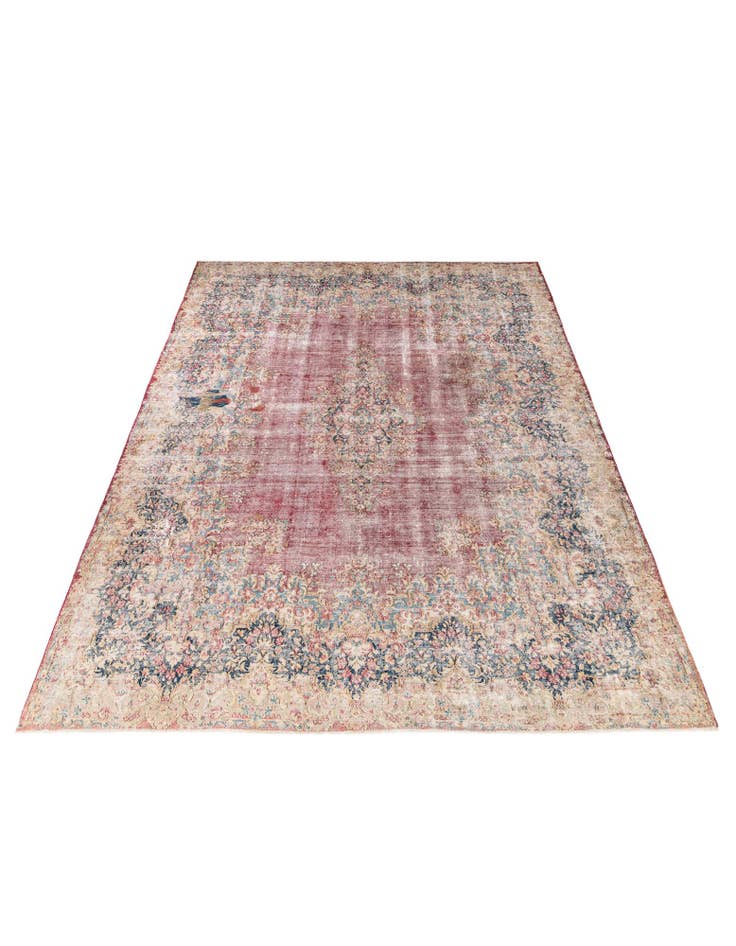 Detail image of 9' 5 x 12' 8 Hand Knotted Ultra Vintage Persian Wool Rug