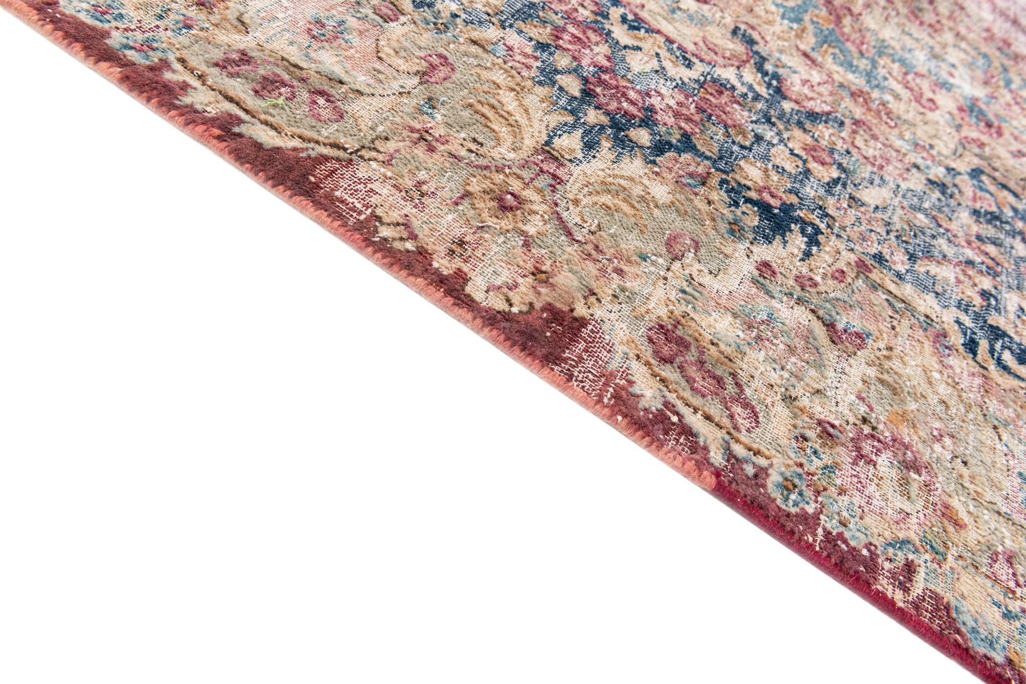 9' 5 x 12' 8 Hand Knotted Ultra Vintage Persian Wool Rug