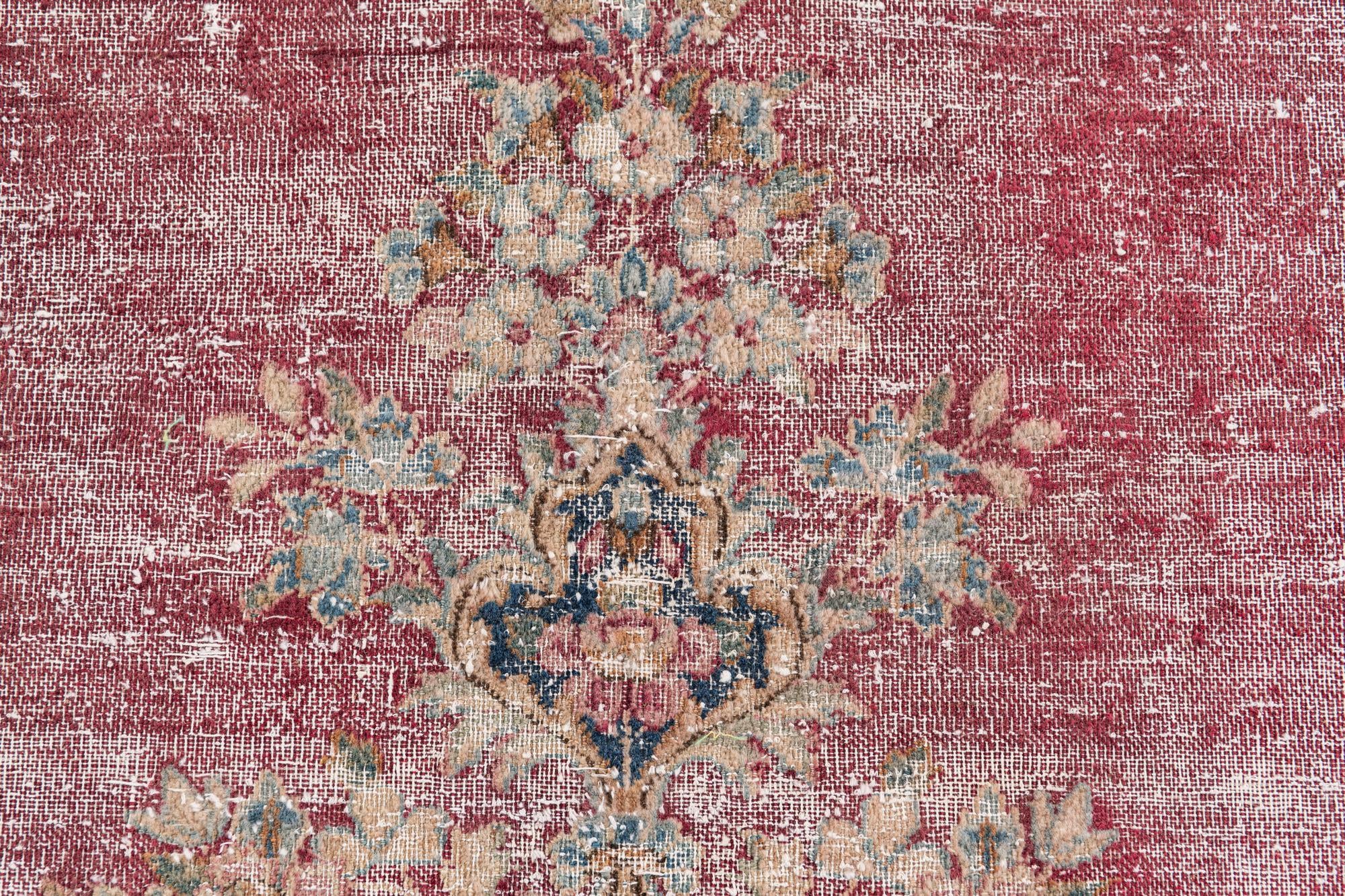 9' 5 x 12' 8 Hand Knotted Ultra Vintage Persian Wool Rug