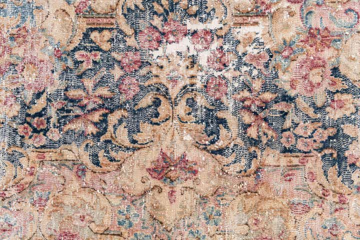 9' 5 x 12' 8 Hand Knotted Ultra Vintage Persian Wool Rug