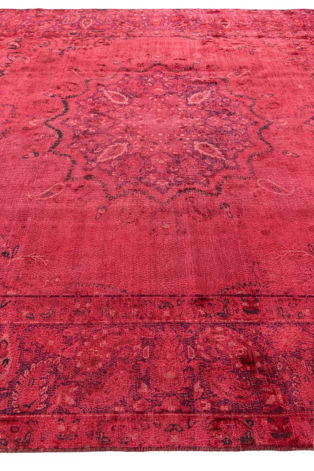 Detail image of 8' 10 x 12' 4 Hand Knotted Ultra Vintage Persian Wool Rug