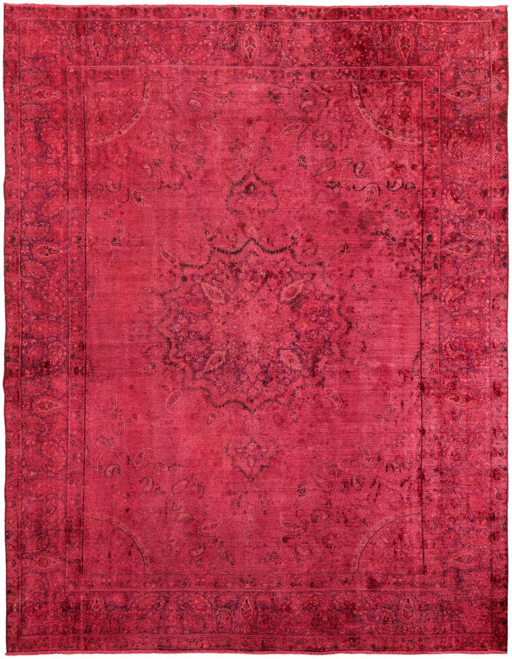 Detail image of 8' 10 x 12' 4 Hand Knotted Ultra Vintage Persian Wool Rug