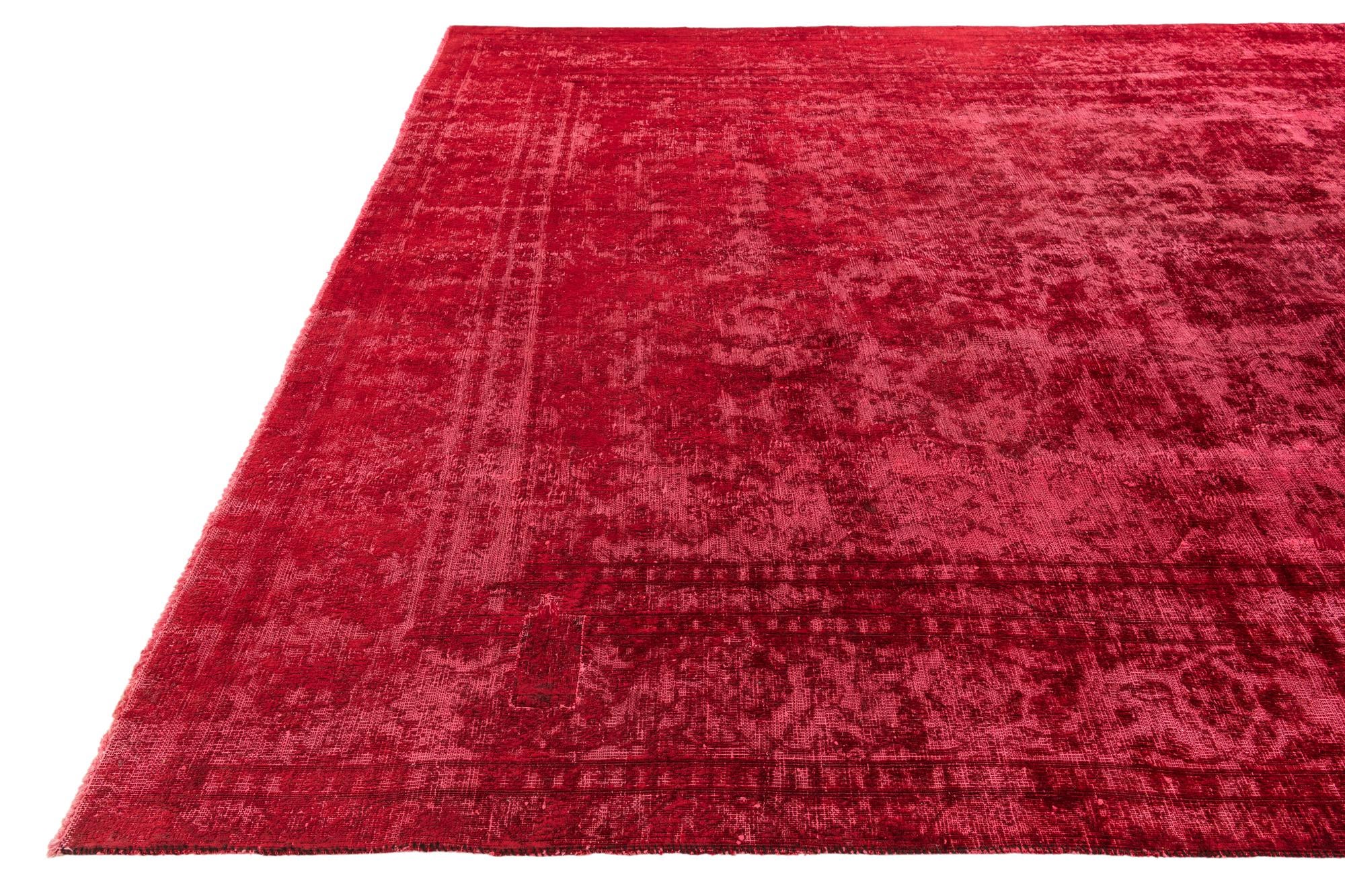 9' 1 x 12' 4 Hand Knotted Ultra Vintage Persian Wool Rug